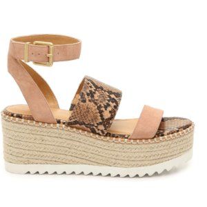 Crown Vintage Daylen Espadrille Wedge Sandals NWB